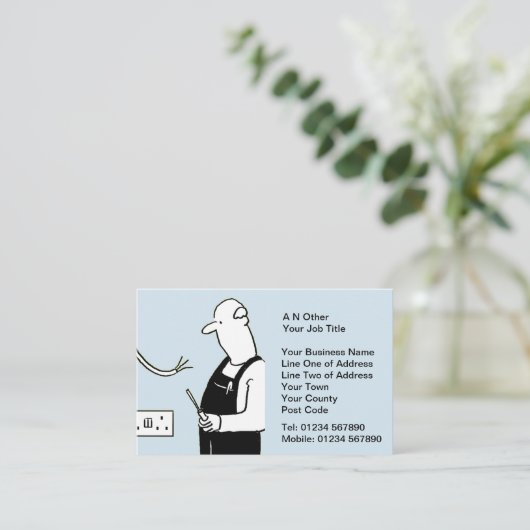 Carte De Visite Services électriques (Debout devant)