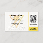 Carte De Visite Services électriques | Construction spécialisée (Dos)