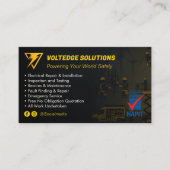Carte De Visite Services électriques | Construction spécialisée (Devant)