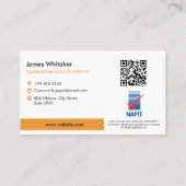Carte De Visite Services électriques | Construction spécialisée (Dos)