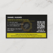Carte De Visite Services électriques | Construction spécialisée (Dos)
