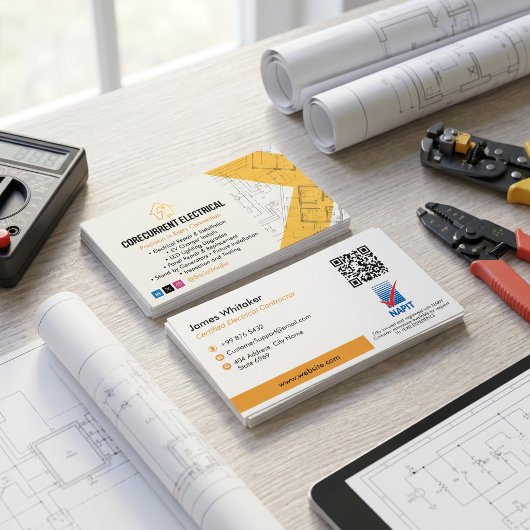 Carte De Visite Services électriques | Construction spécialisée