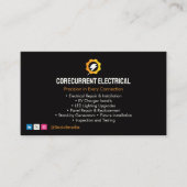 Carte De Visite Services électriques | Construction spécialisée (Devant)
