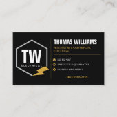 Carte De Visite Services électriques professionnels d'électricien (Devant)