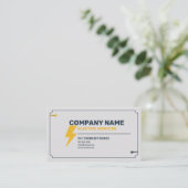Carte De Visite Services Électriques Simples (Debout devant)