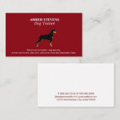 Carte De Visite Services et formation de soins aux animaux de chie (Devant / Derrière)