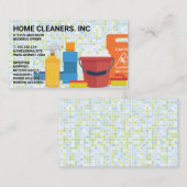 Carte De Visite Services et fournitures de nettoyage | Arrière - p (Devant / Derrière)