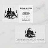 Carte De Visite Services et fournitures de nettoyage des maisons (Devant / Derrière)