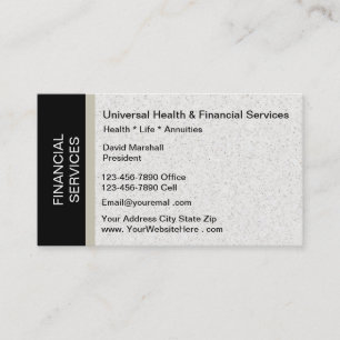 Carte De Visite Services financiers