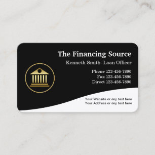 Carte De Visite Services financiers classe