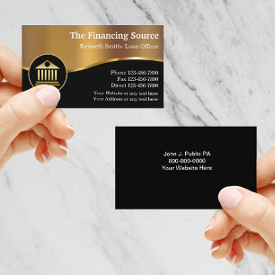 Carte De Visite Services financiers classe