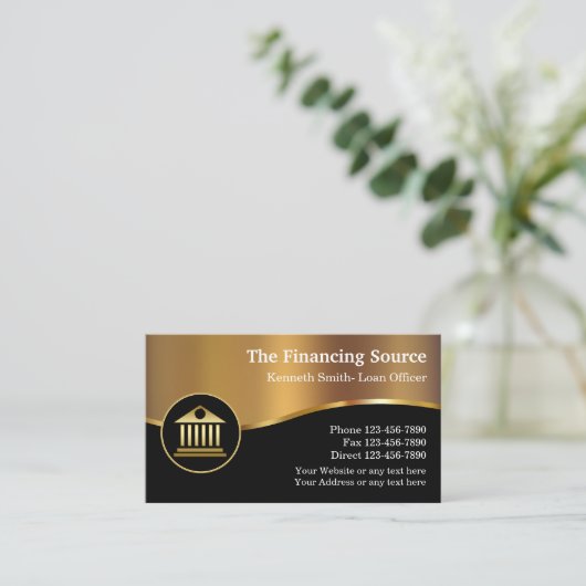 Carte De Visite Services financiers classiques (Debout devant)