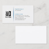 Carte De Visite Services Financiers Comptable Texture des lignes s (Devant / Derrière)