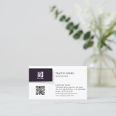 Carte De Visite Services financiers de comptable Logo Black Tab (Debout devant)
