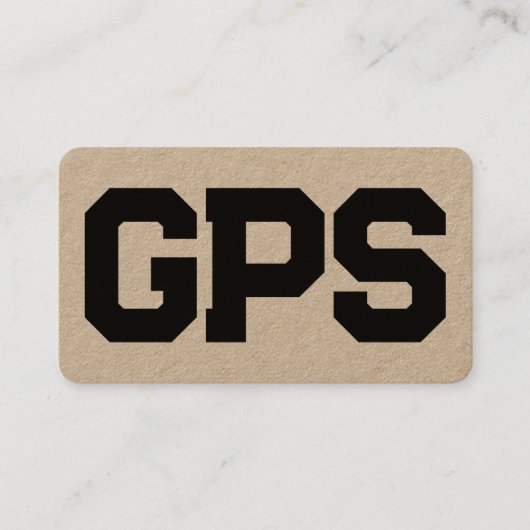 Carte De Visite Services GPS (Devant)