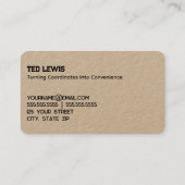 Carte De Visite Services GPS (Dos)