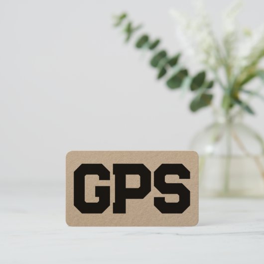 Carte De Visite Services GPS (Debout devant)