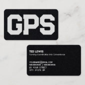 Carte De Visite Services GPS SIG Premium (Devant / Derrière)