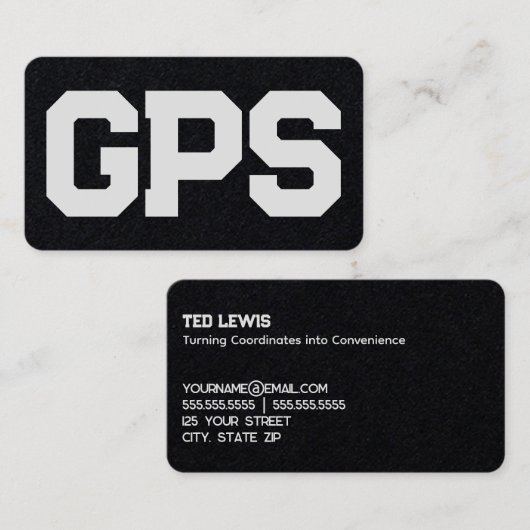 Carte De Visite Services GPS SIG Premium (Devant / Derrière)