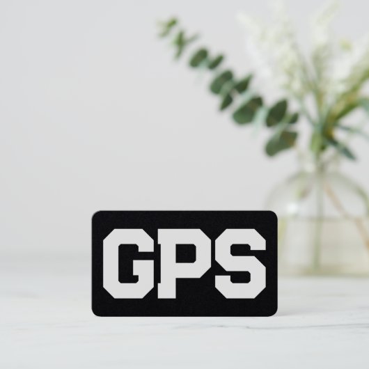 Carte De Visite Services GPS SIG Premium (Debout devant)