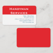 Carte De Visite Services Handyman (Devant / Derrière)