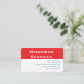 Carte De Visite Services Handyman (Debout devant)