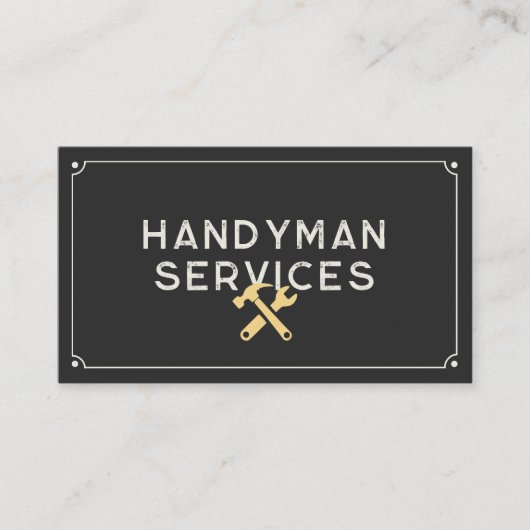 Carte De Visite Services Handyman (Devant)
