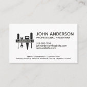 Carte De Visite Services Handyman Professionnels Modernes (Devant)