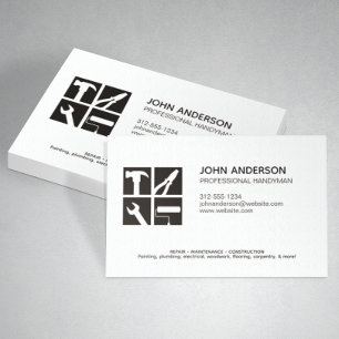 Carte De Visite Services Handyman Professionnels Modernes