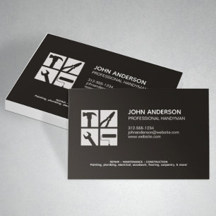 Carte De Visite Services Handyman Professionnels Modernes