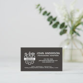 Carte De Visite Services Handyman Professionnels Modernes (Debout devant)