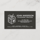 Carte De Visite Services Handyman Professionnels Modernes (Devant)