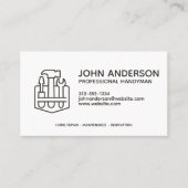 Carte De Visite Services Handyman Professionnels Modernes (Devant)