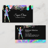 Carte De Visite Services holographiques de nettoyage des domestiqu (Devant / Derrière)