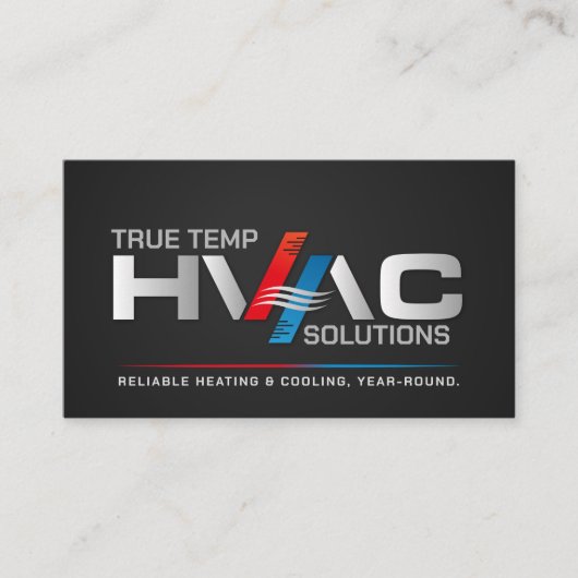 Carte De Visite Services HVAC (Devant)