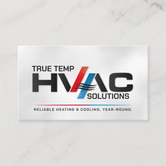Carte De Visite Services HVAC (Devant)