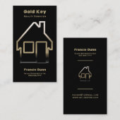 Carte De Visite Services immobiliers de l'agent immobilier (Devant / Derrière)