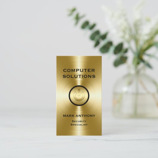 Carte De Visite Services informatiques (Debout devant)