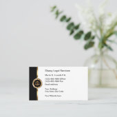Carte De Visite Services juridiques d'avocat classique (Debout devant)