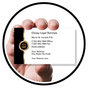 Carte De Visite Services juridiques d'avocat classique
