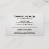 Carte De Visite Services Locksmith (Dos)