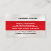 Carte De Visite Services Locksmith (Dos)
