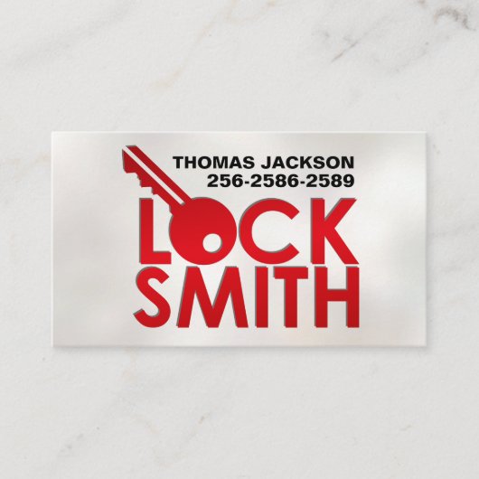 Carte De Visite Services Locksmith (Devant)