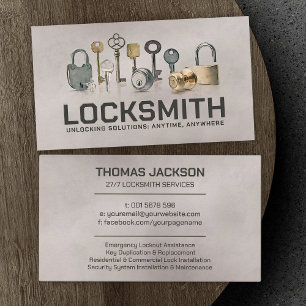 Carte De Visite Services Locksmith