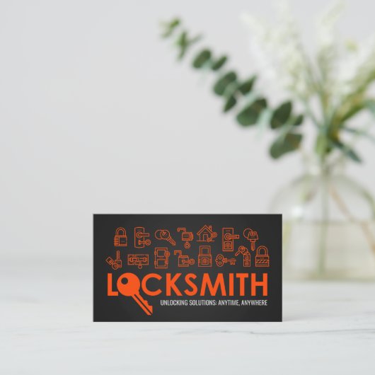 Carte De Visite Services Locksmith (Debout devant)