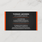 Carte De Visite Services Locksmith (Dos)