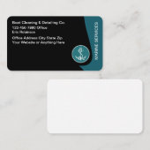 Carte De Visite Services marins modernes cool (Devant / Derrière)