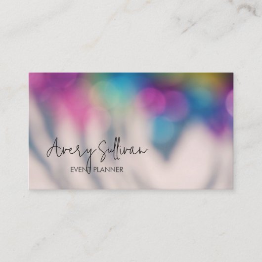 Carte De Visite Services marketing du planificateur d'événements (Devant)