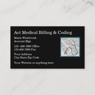 Carte De Visite Services Médicales de facturation et de codage