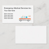 Carte De Visite Services Médicales d'urgence (Devant / Derrière)